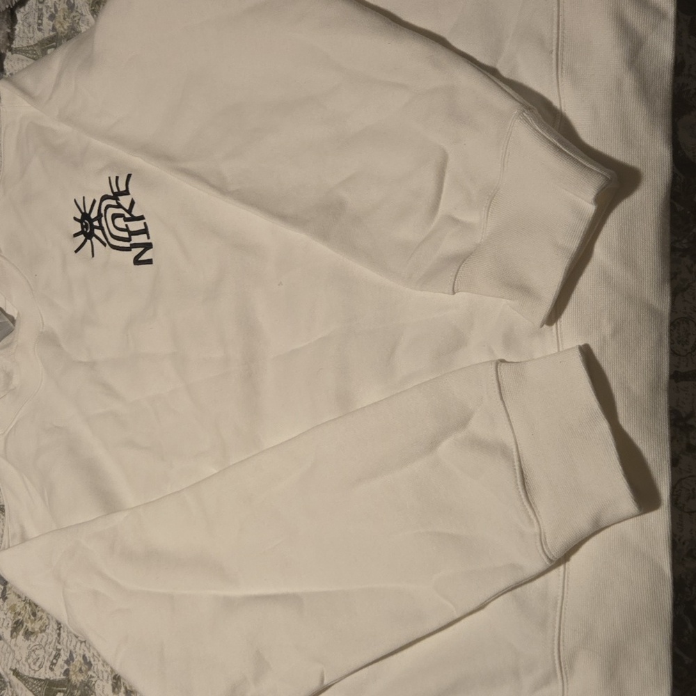 Nike White Crewneck with Black Graphic